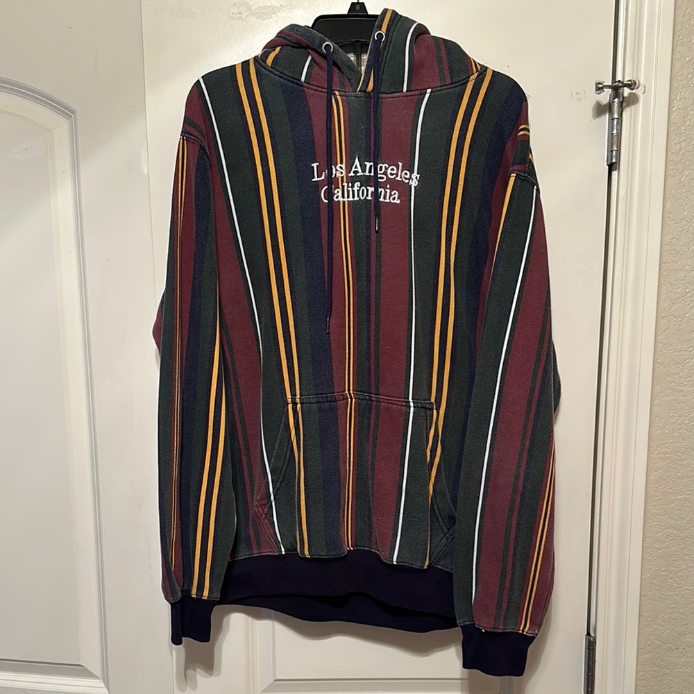 Los Angeles California Striped Hoodie